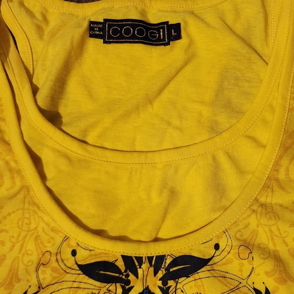 Rocawear Coogi Always Sexy Layered Tank Top Club Yellow Large - Picture 4 of 4